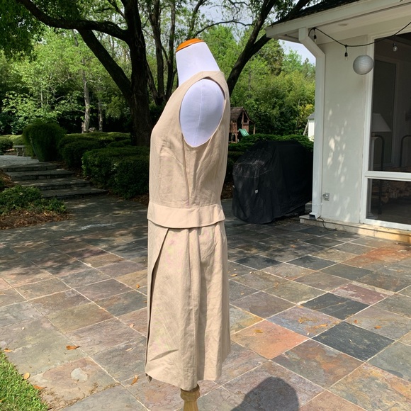 NWT Classic Banana Republic Linen Blend Peplum Dress 4 - Picture 4 of 8